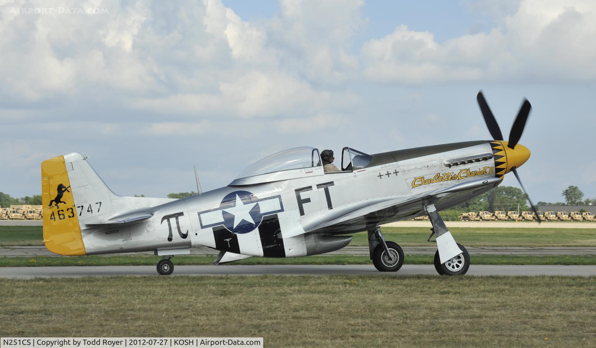 N251CS, North American F-51D Mustang C/N 44-74977N, Airventure 2012