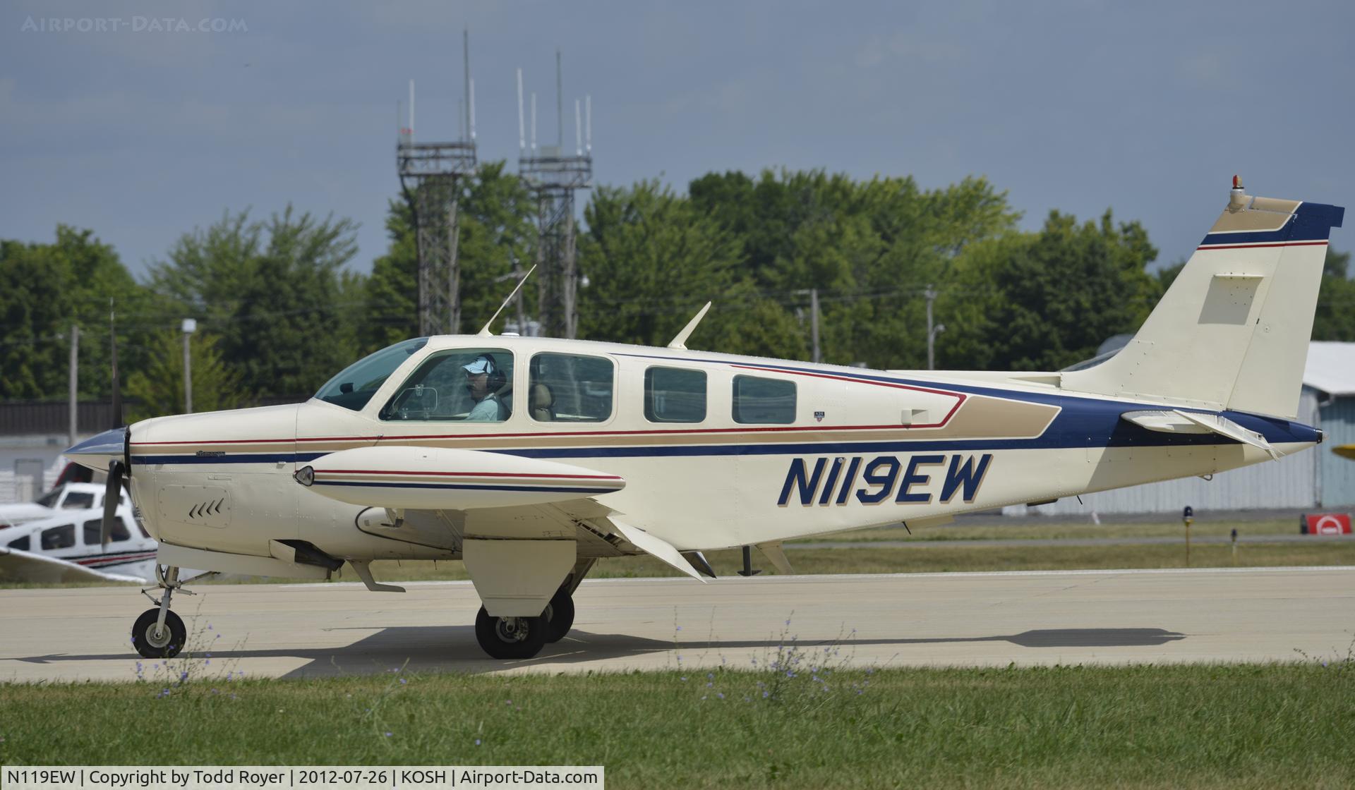 N119EW, 1981 Beech A36 Bonanza 36 C/N E-1863, Airventure 2012