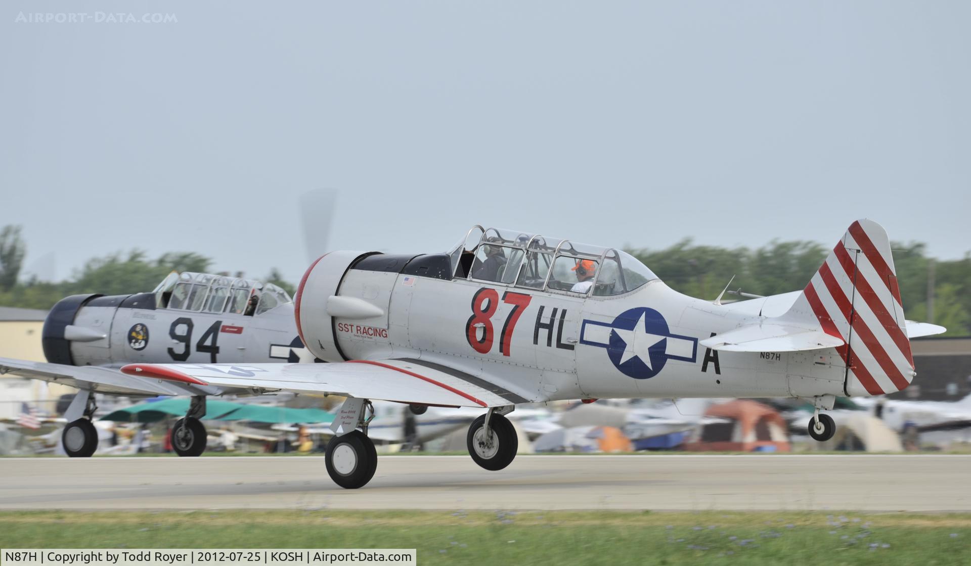 N87H, 1941 North American AT-6D Texan C/N 41-34571, Airventure 2012