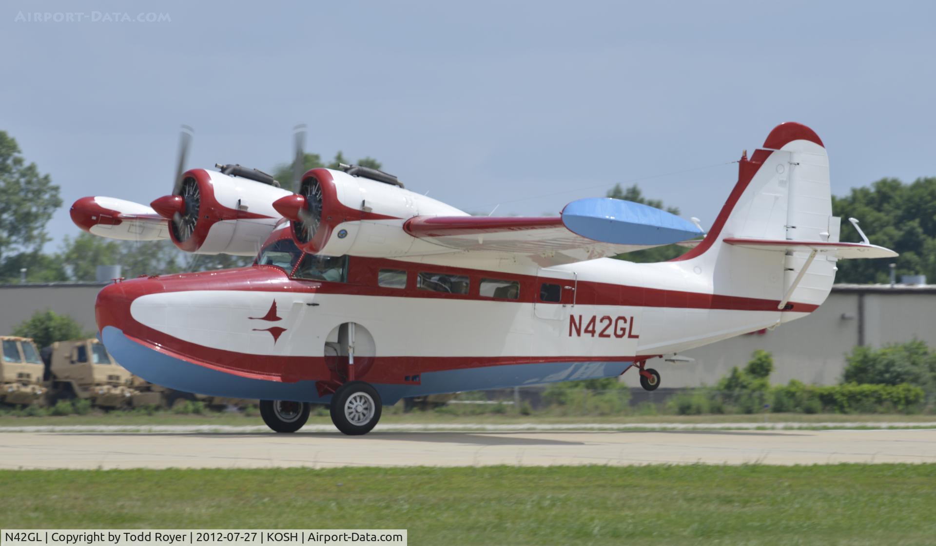 N42GL, 1944 Grumman G-21A Goose C/N B-52, Airventure 2012