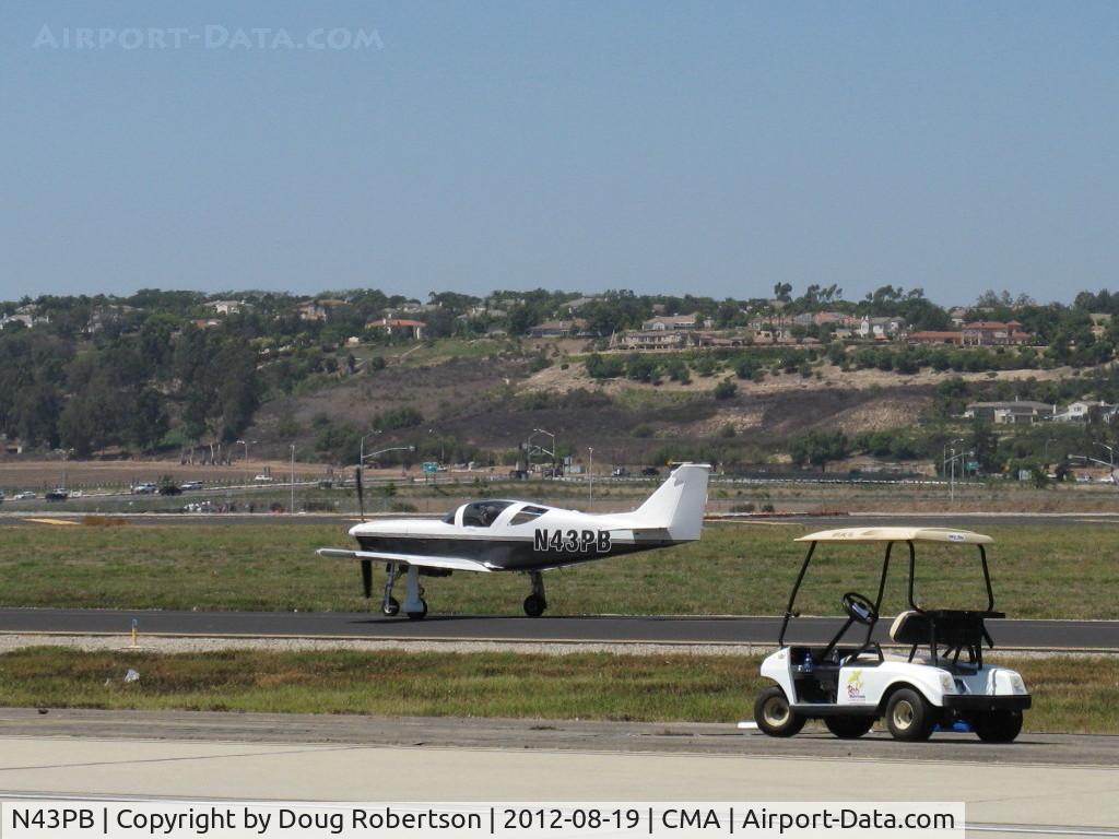 N43PB, 2001 Stoddard-Hamilton Glasair III C/N 3306, 2001 Broen GLASAIR III, Lycoming IO-540 250 Hp, taxi to 26