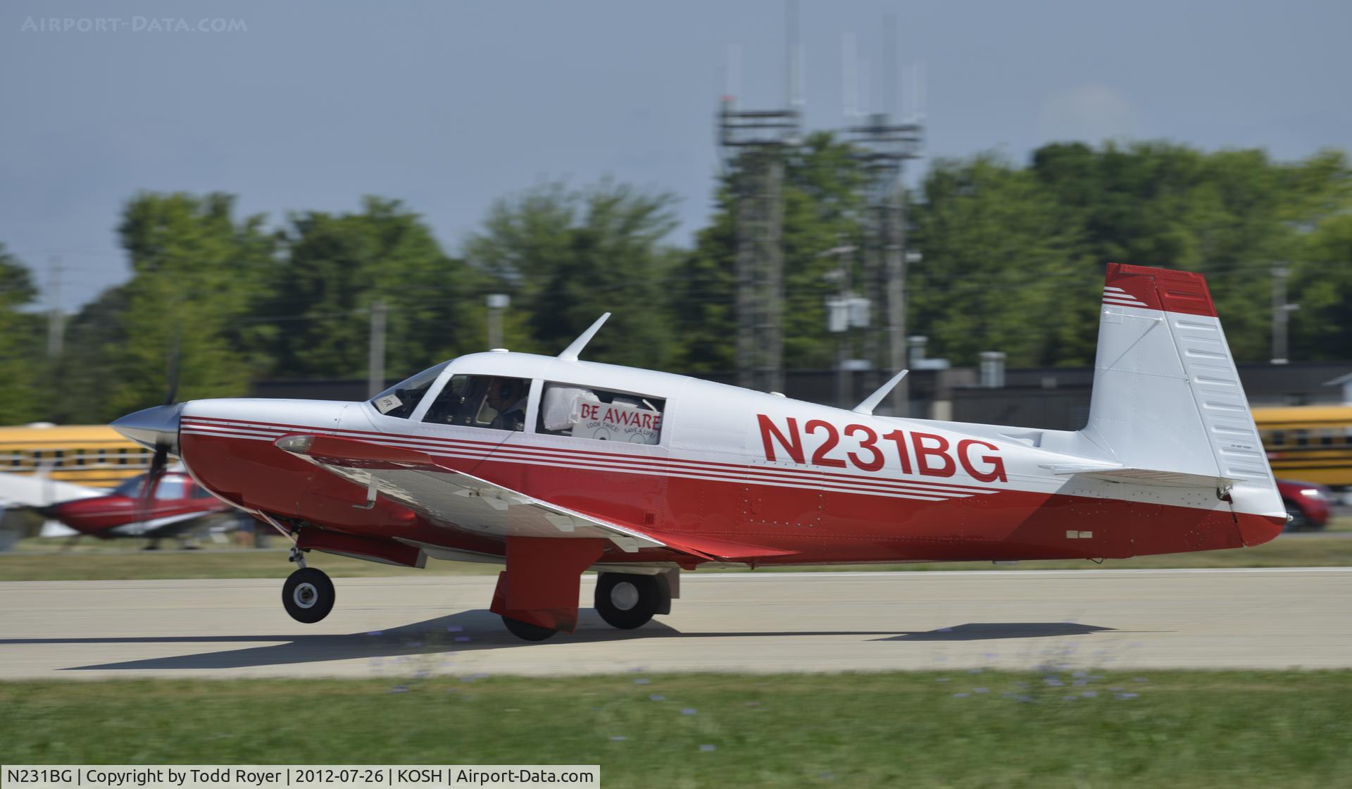 N231BG, 1978 Mooney M20K C/N 25-0015, Airventure 2012