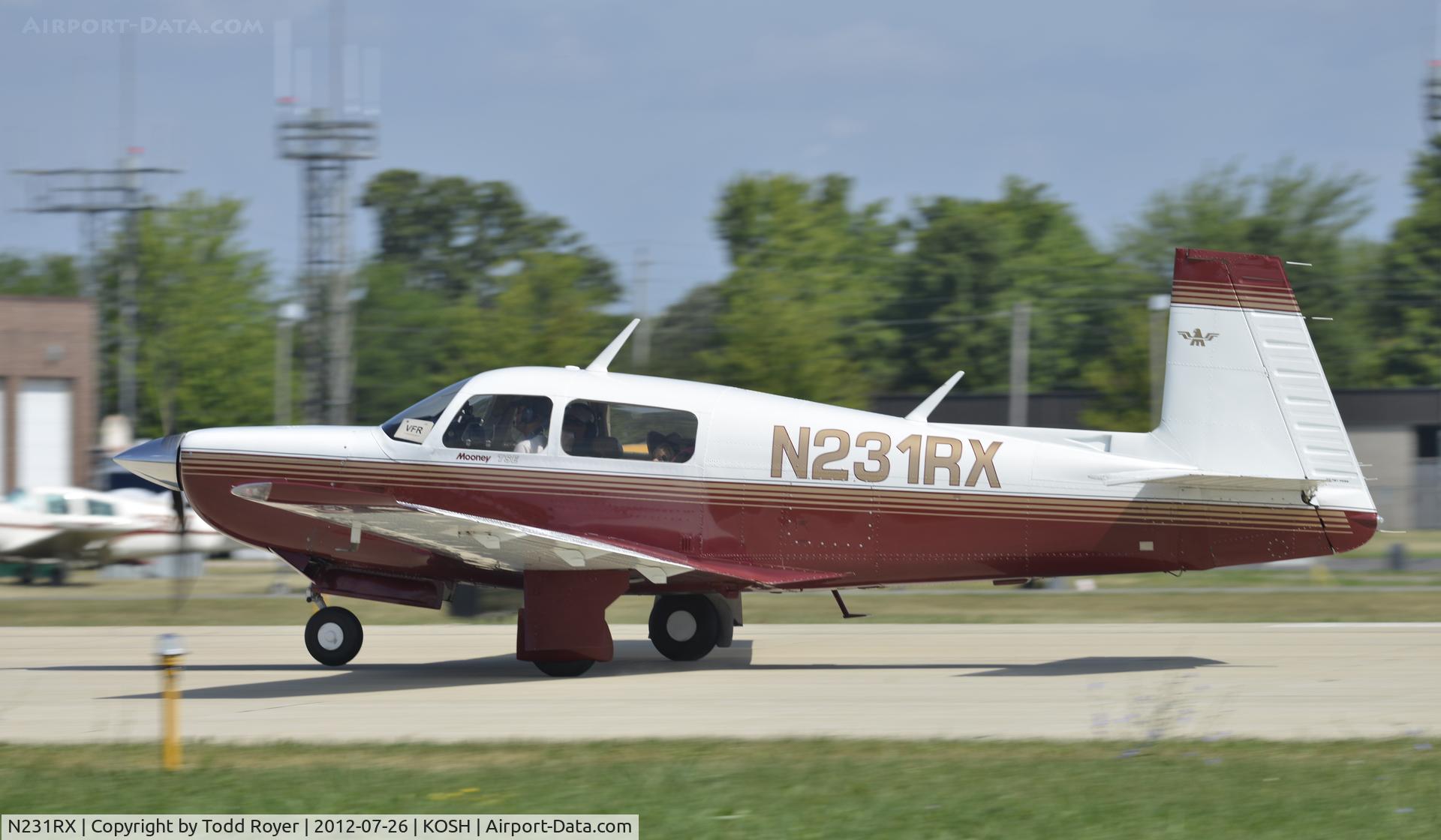 N231RX, 1980 Mooney M20K C/N 25-0305, Airventure 2012