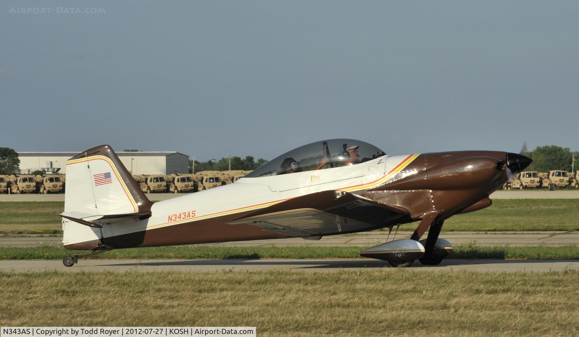 N343AS, 1992 Vans RV-4 C/N WM-2, Airventure 2012