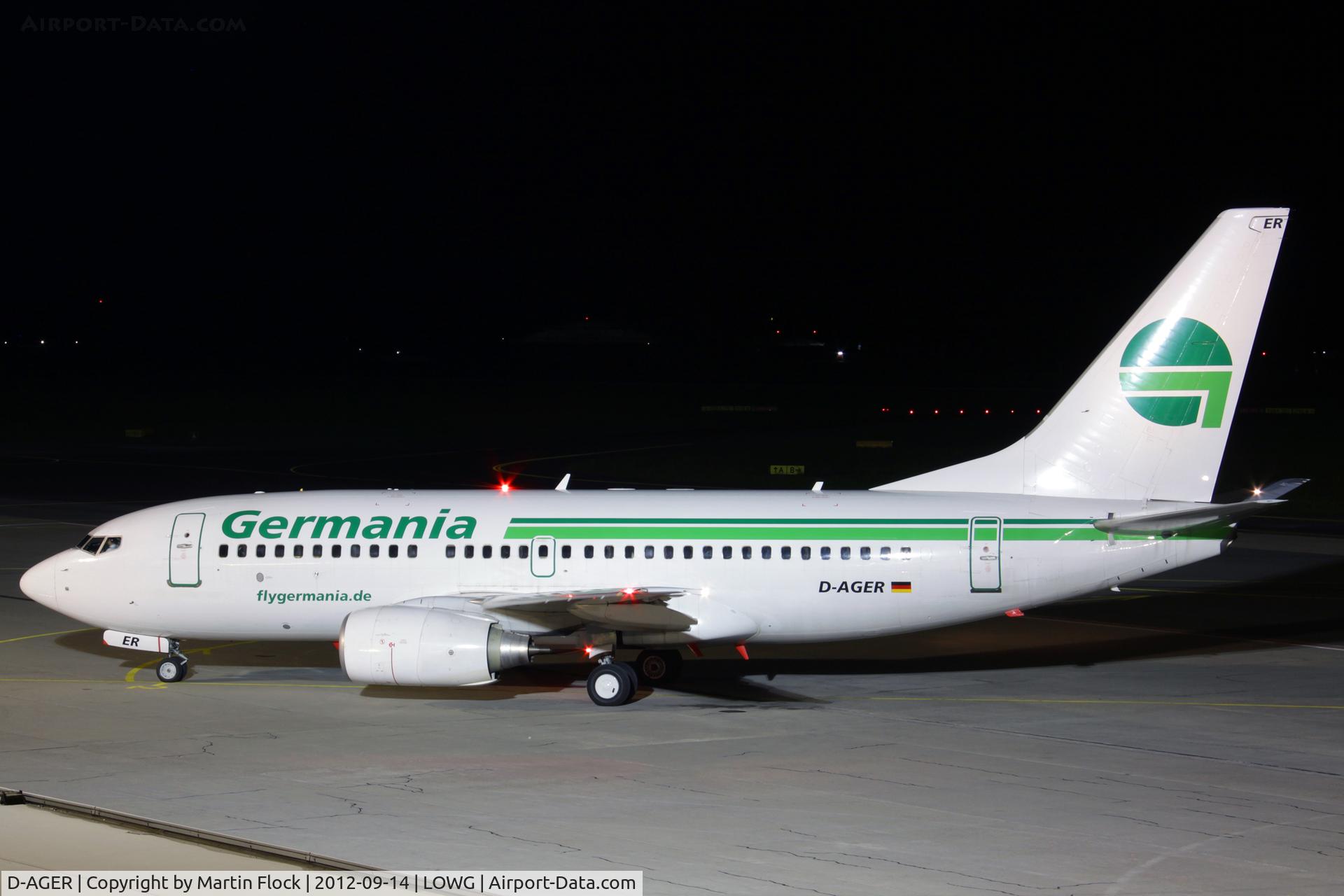 D-AGER, 1998 Boeing 737-75B C/N 28107, .....