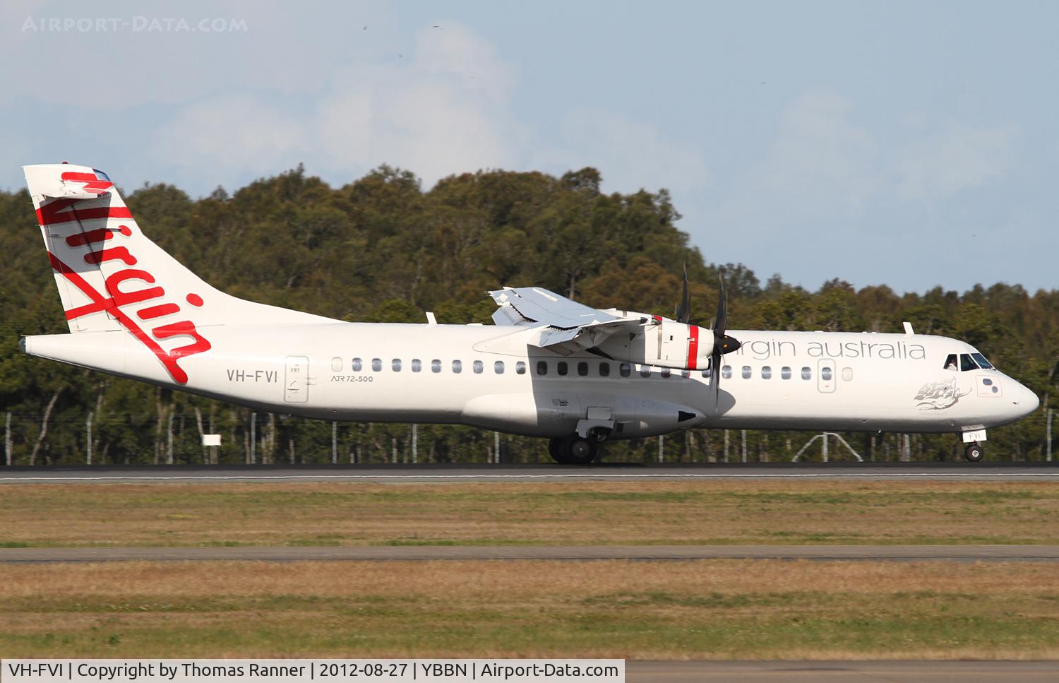 VH-FVI, 2011 ATR 72-212A C/N 955, Virgin Australia ATR 72