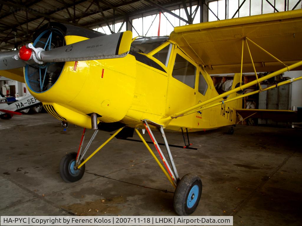 HA-PYC, 1969 PZL-Okecie PZL-101A Gawron C/N 119292, Dunakeszi
