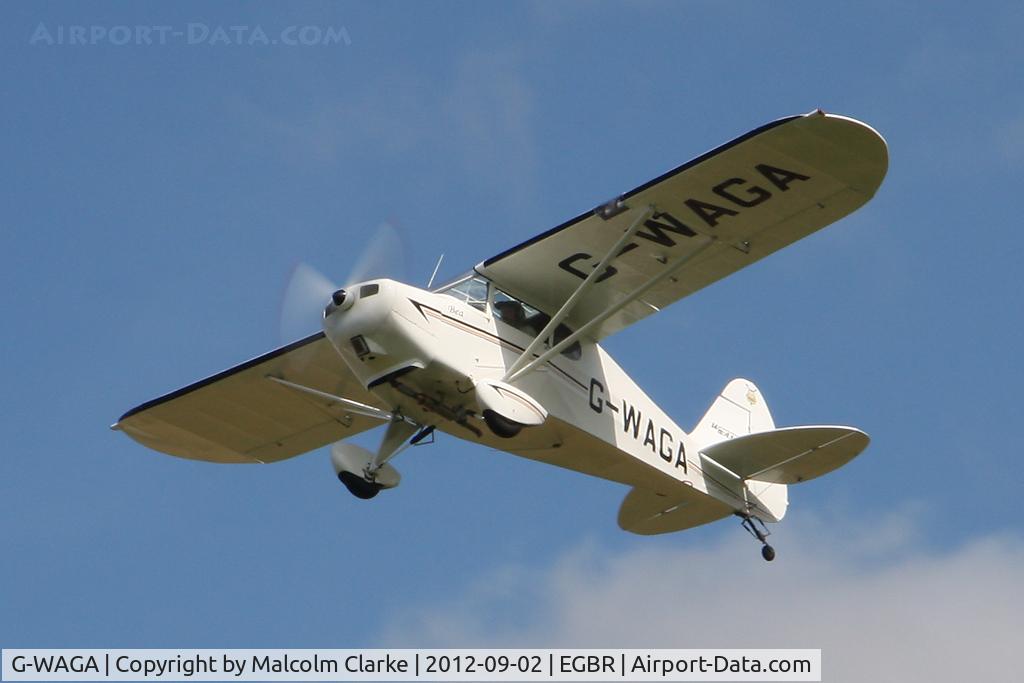 G-WAGA, 1987 Wag-Aero Wag-a-Bond C/N PFA 137-10886, Wag-Aero Wagabond at The Real Aeroplane Club's Wings & Wheels weekend, Breighton Airfield, September 2012.