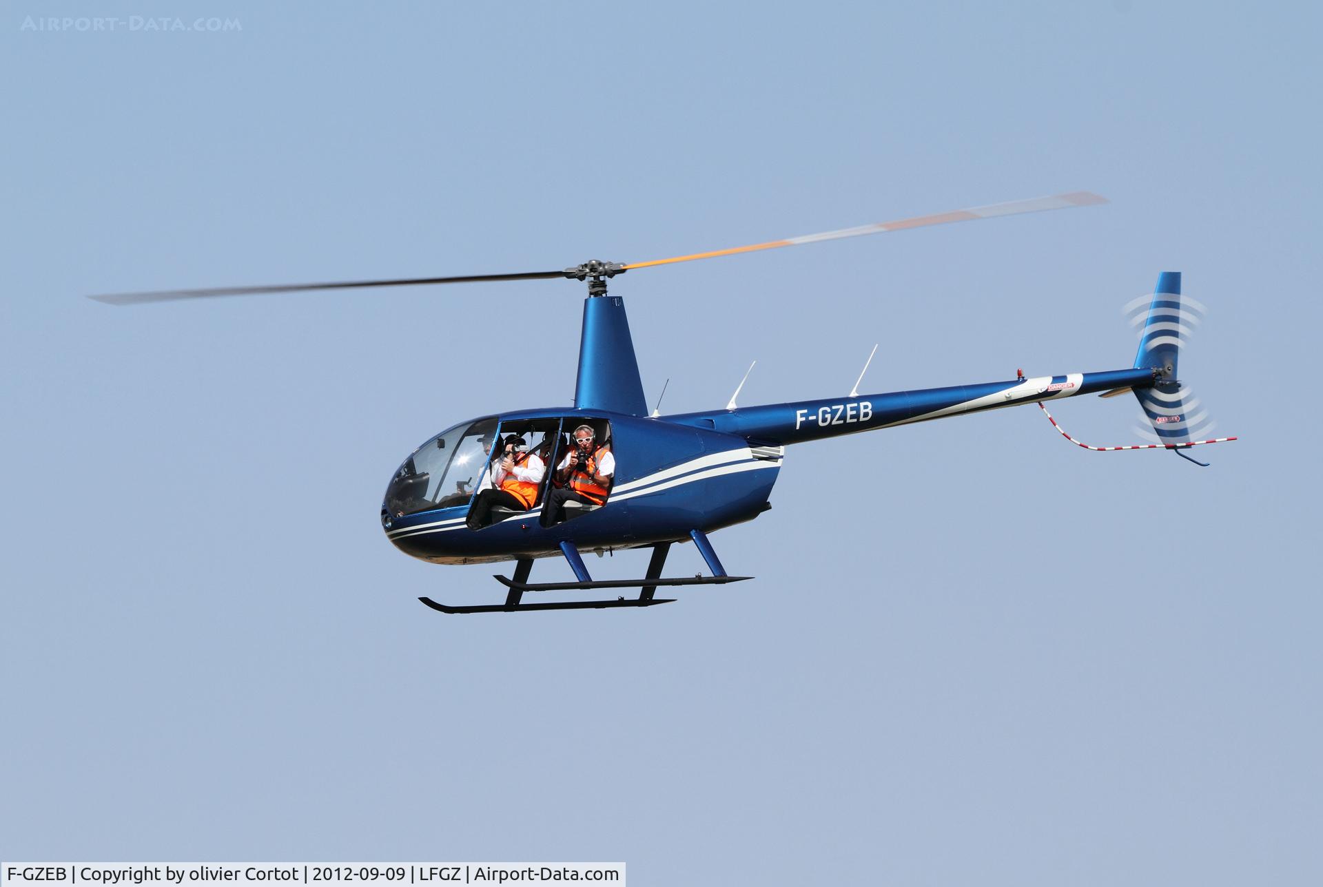 F-GZEB, 2007 Robinson R44 Raven C/N 1702, airfield anniversary airshow