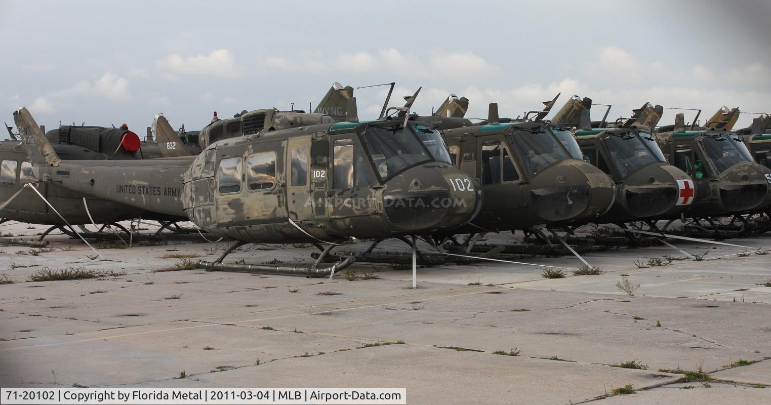 71-20102, 1971 Bell UH-1H Iroquois C/N 12926, Huey in storage