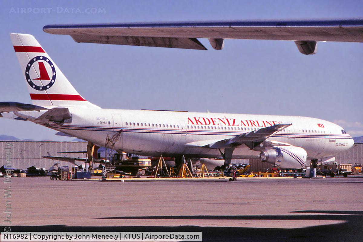N16982, 1979 Airbus A300B4-103 C/N 091, Akdeniz Airlines A300 in storage at KTUS - Nov. 1997