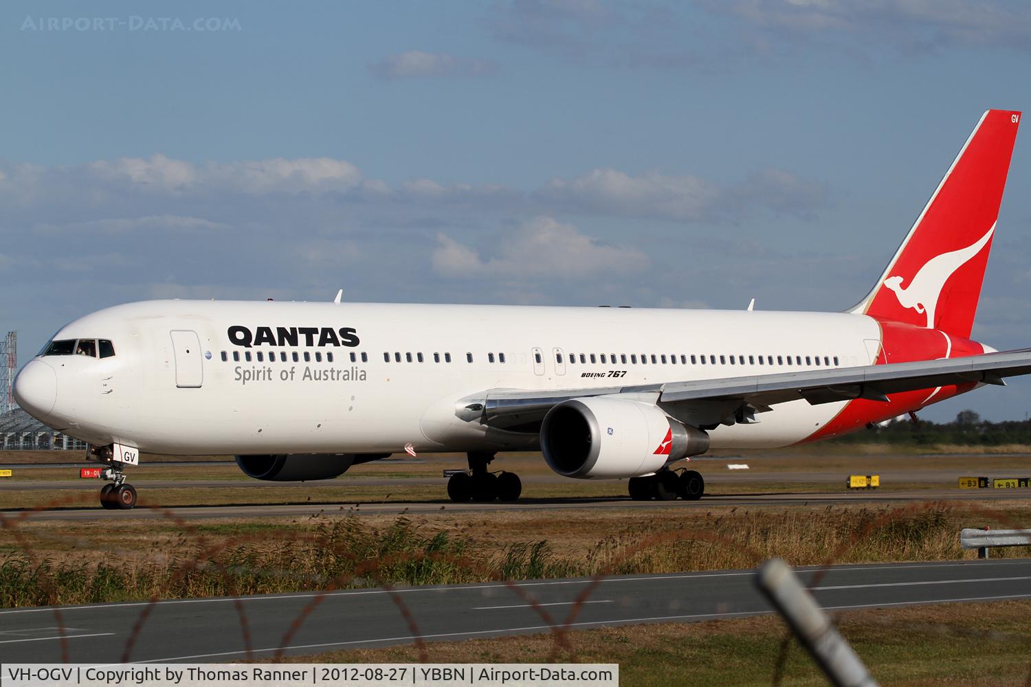 VH-OGV, 2000 Boeing 767-338 C/N 30186, Qantas Boeing 767