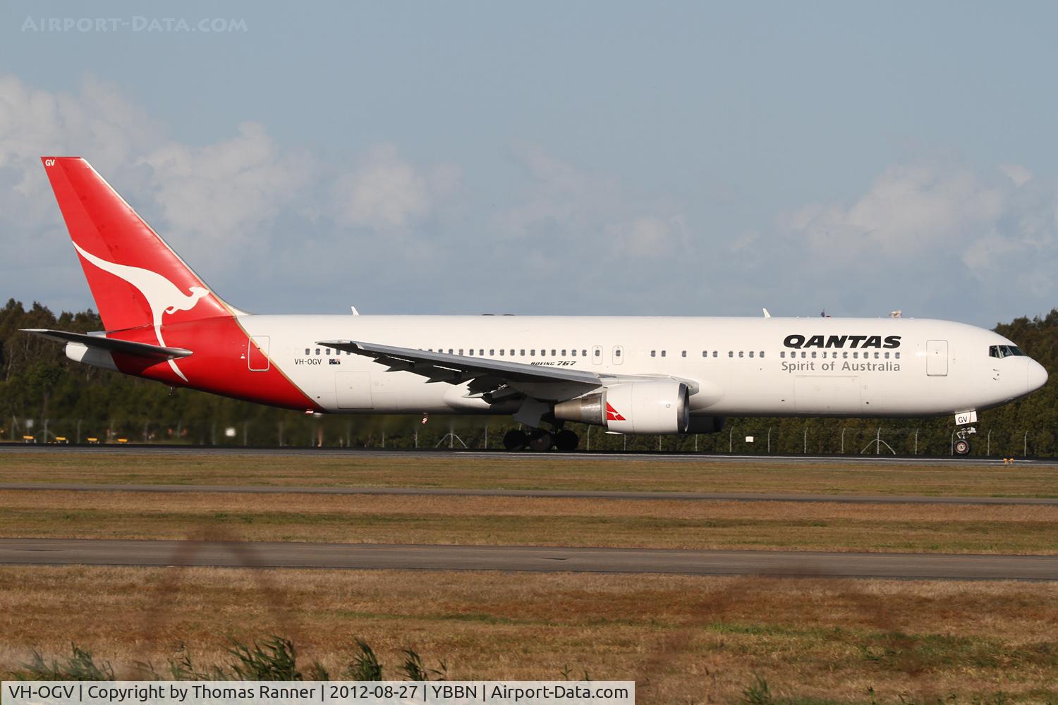 VH-OGV, 2000 Boeing 767-338 C/N 30186, Qantas Boeing 767