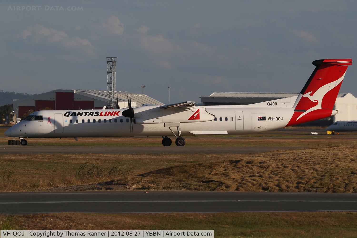 VH-QOJ, 2007 De Havilland Canada DHC-8-402Q Dash 8 C/N 4192, QantasLink DHC-8