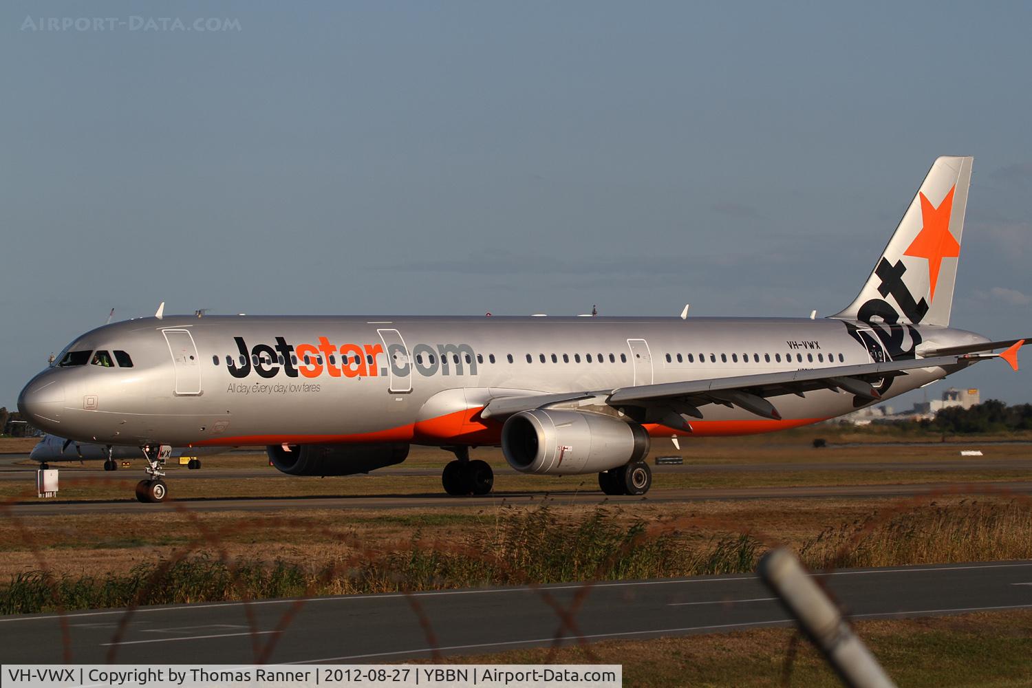 VH-VWX, 2009 Airbus A321-231 C/N 3899, Jetstar Airbus A321