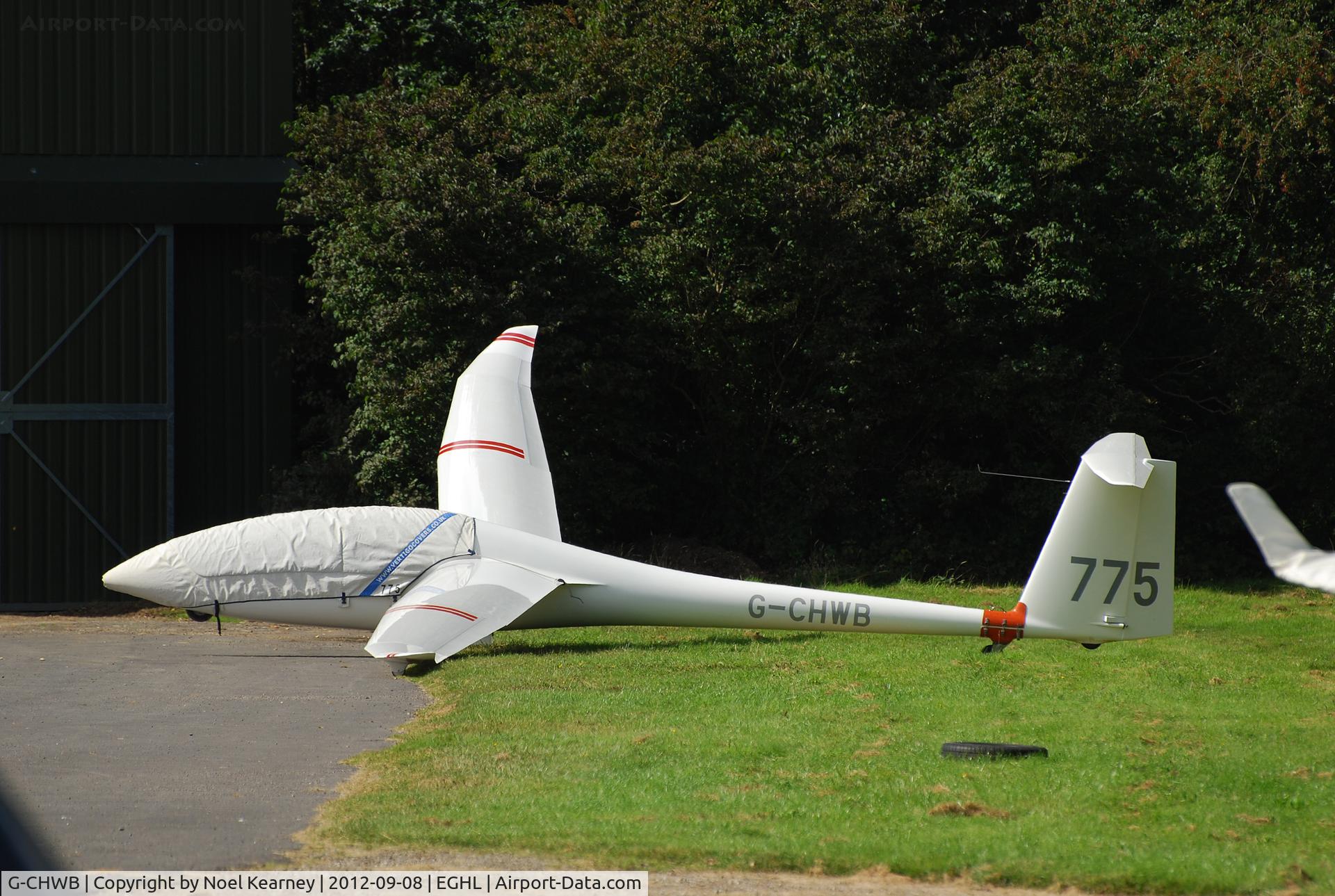 G-CHWB, Schempp-Hirth Duo Discus C/N 84, Seen on the apron at Lasham.