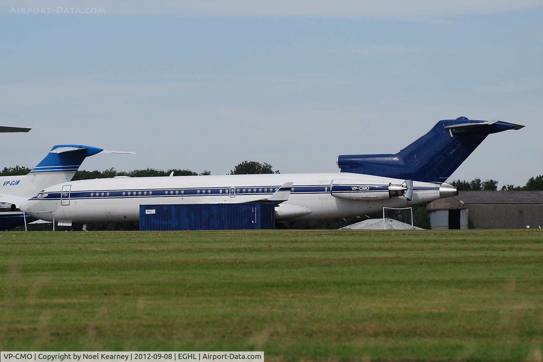 VP-CMO, 1980 Boeing 727-212RE C/N 21948, Stored awaiting maintenance at Lasham.