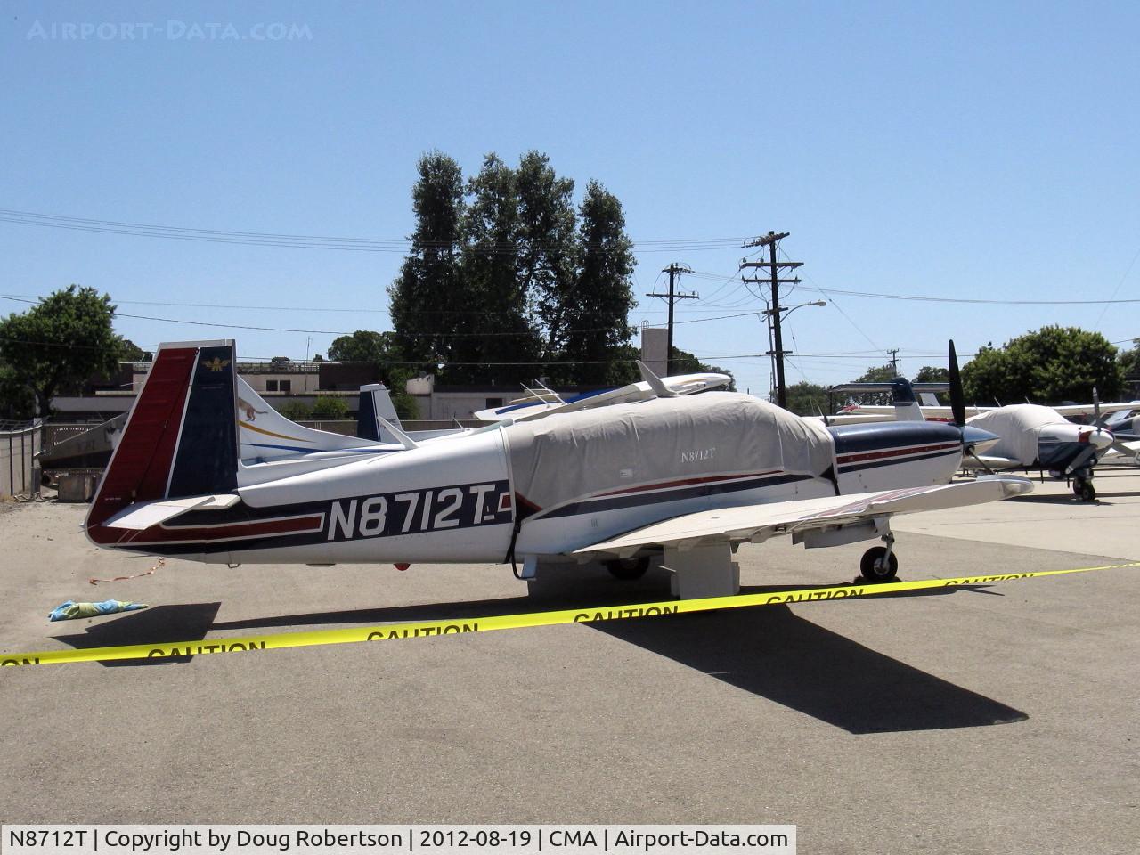N8712T, 1989 Mooney M20M Bravo C/N 27-0022, 1989 Mooney M20M BRAVO TLS, Turbo-Lycoming Sabre TIO-540-AFA1 270 Hp, extra-long body model, 22nd of just 35 made in 1989.