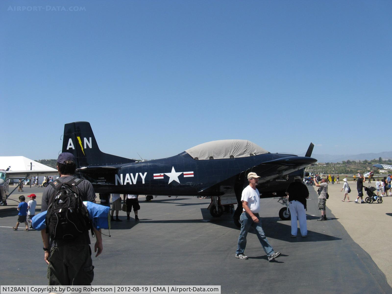 N128AN, 1951 North American T-28S Fennec C/N 96, Sud-Aviation S.n.c.a. T-28S FENNEC (Desert Fox), Wright R-1820-B Cyclone 1,425 Hp, Experimental class license-built from North American Aviation T-28 TROJAN design