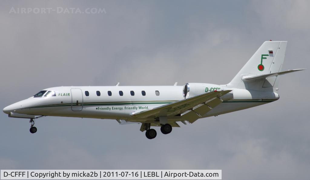 D-CFFF, 2006 Cessna 560XLS Citation Excel C/N 560-5634, Landing