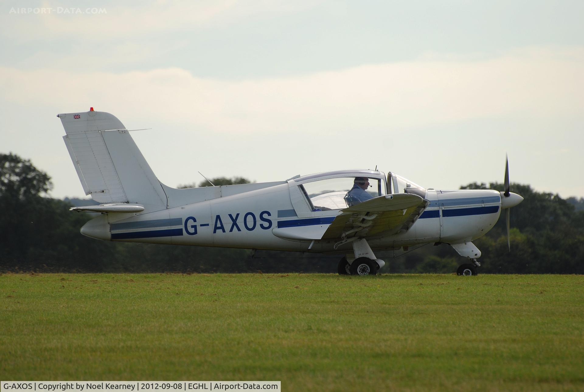 G-AXOS, 1970 Socata MS-894A Rallye Minerva C/N 11079, Taxi-ing along the runway at Lasham.