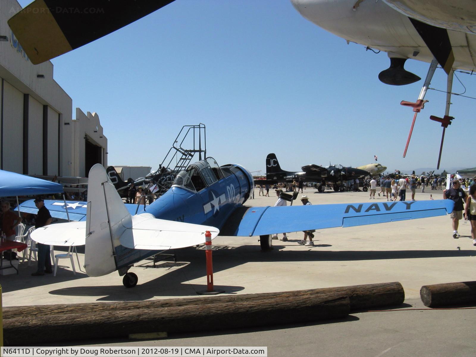 N6411D, 1942 North American SNJ-4 Texan C/N 88-10117, 1942 North American SNJ-4, P&W R-1340 Wasp 600 Hp