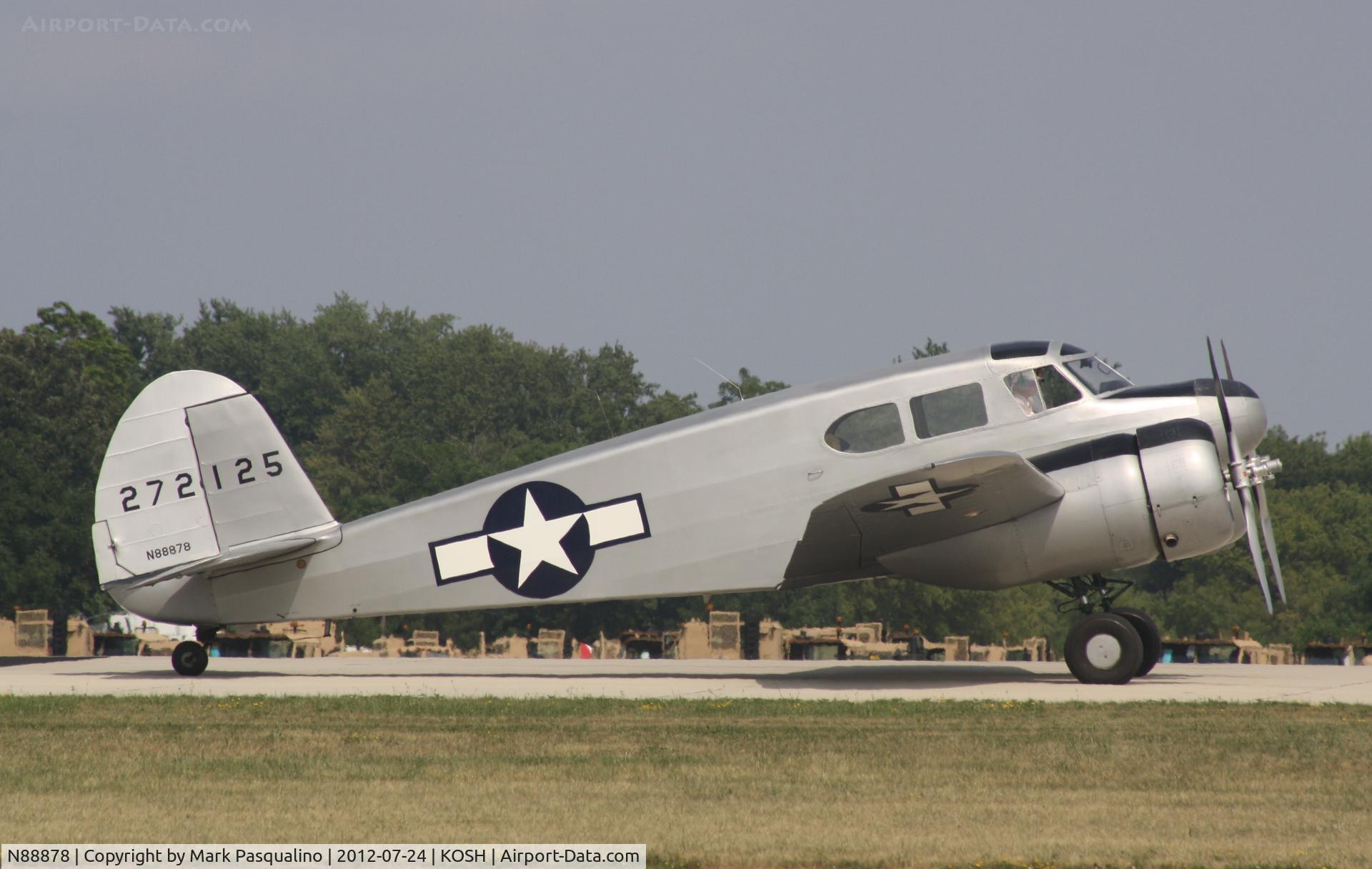 N88878, 1943 Cessna UC-78C (T-50) Bobcat C/N 4121, Cessna T-50