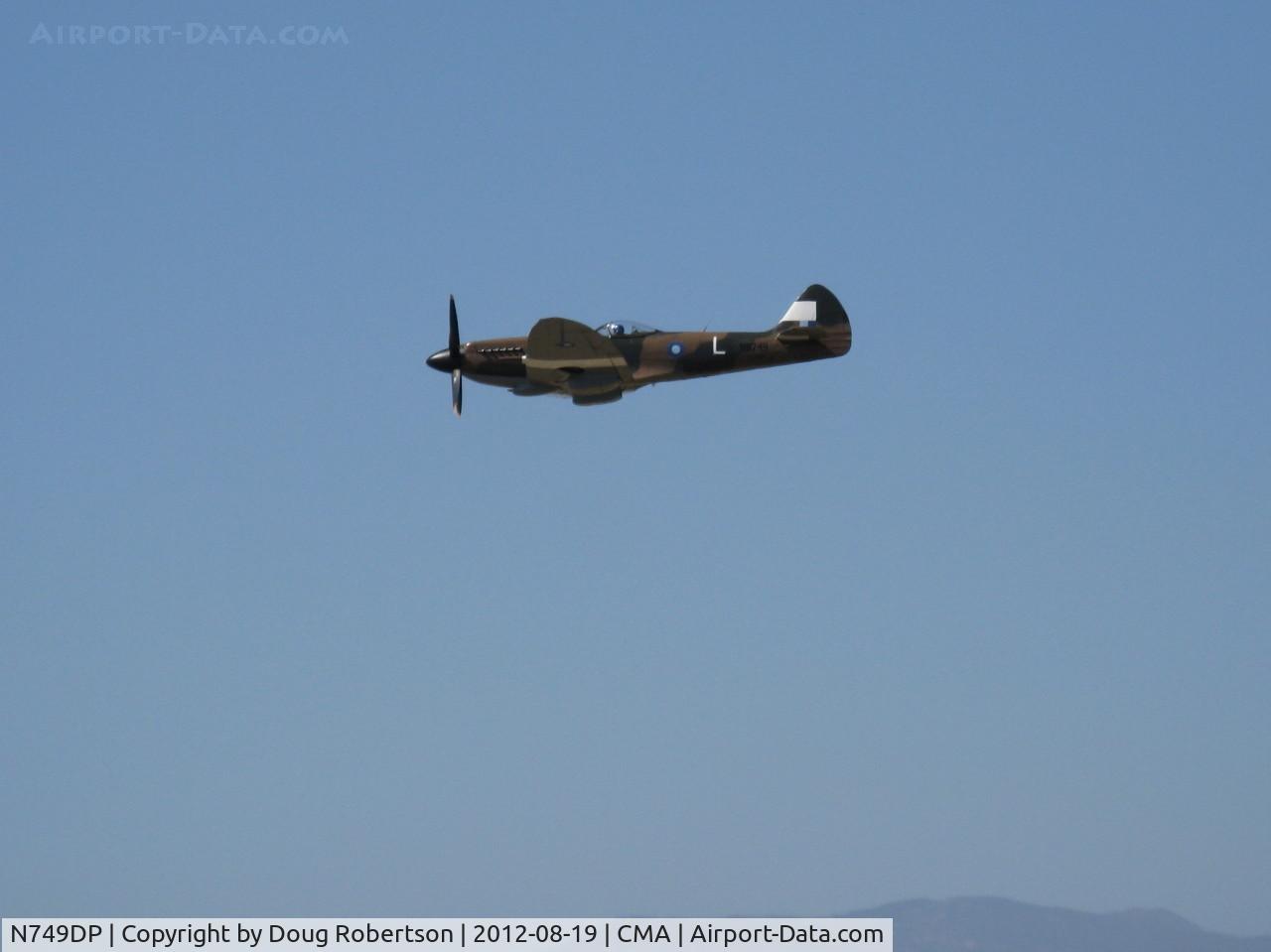 N749DP, 1945 Supermarine Spitfire XIV C/N 6S/583887, 1983 Vickers/Supermarine SPITFIRE Mk.XIVe, Rolls Royce GRIFFON 65 V-12 2,050 Hp, another overflight 26