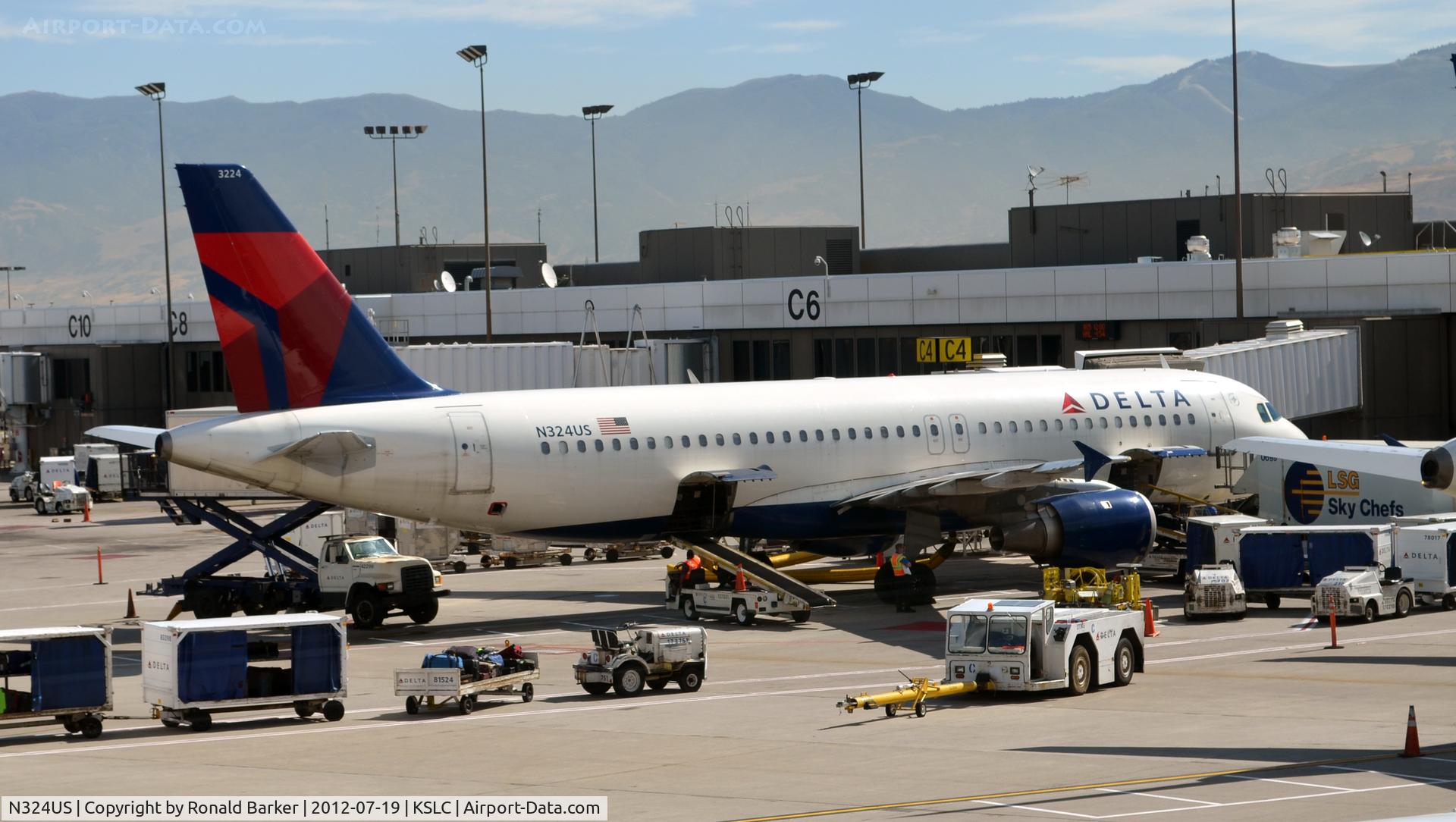 N324US, 1992 Airbus A320-211 C/N 273, SLC UT