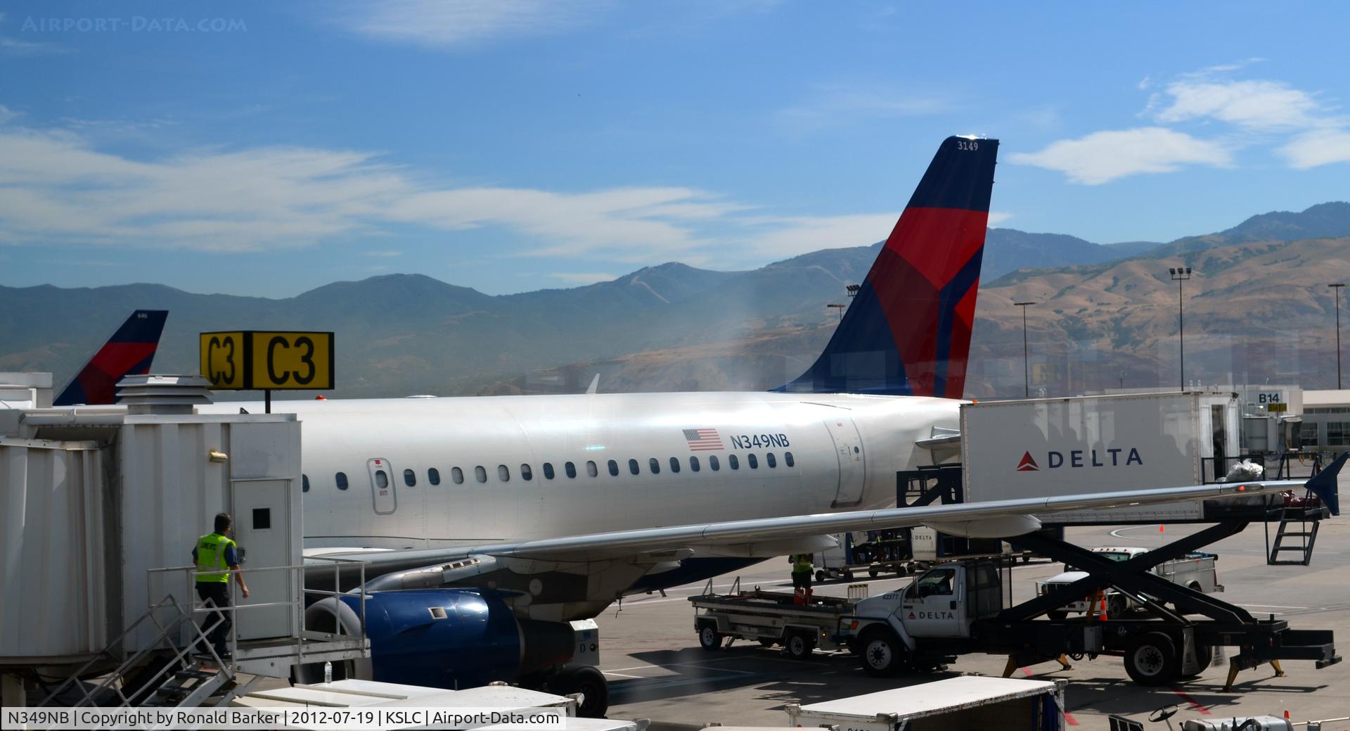 N349NB, 2002 Airbus A319-114 C/N 1815, SLC UT