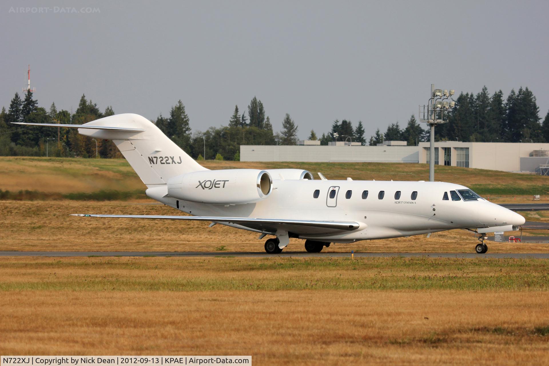 N722XJ, 2004 Cessna 750 Citation X C/N 750-0222, KPAE/PAE