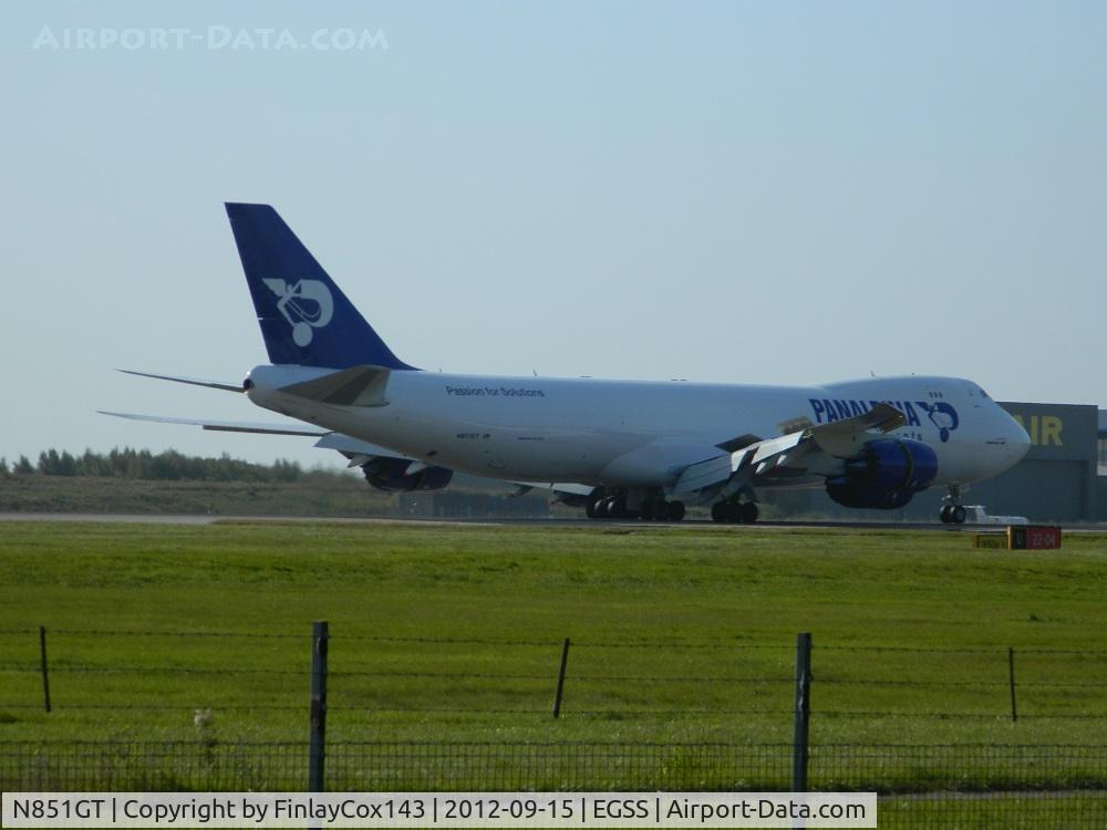 N851GT, 2012 Boeing 747-87UF C/N 37565, Atlas Air (Panalpina) Boeing 747-800 at London Stansted