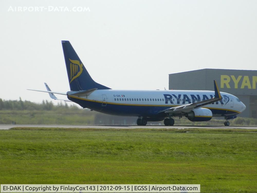 EI-DAK, 2003 Boeing 737-8AS C/N 33717, Ryanair Boeing 737-800 at London Stansted