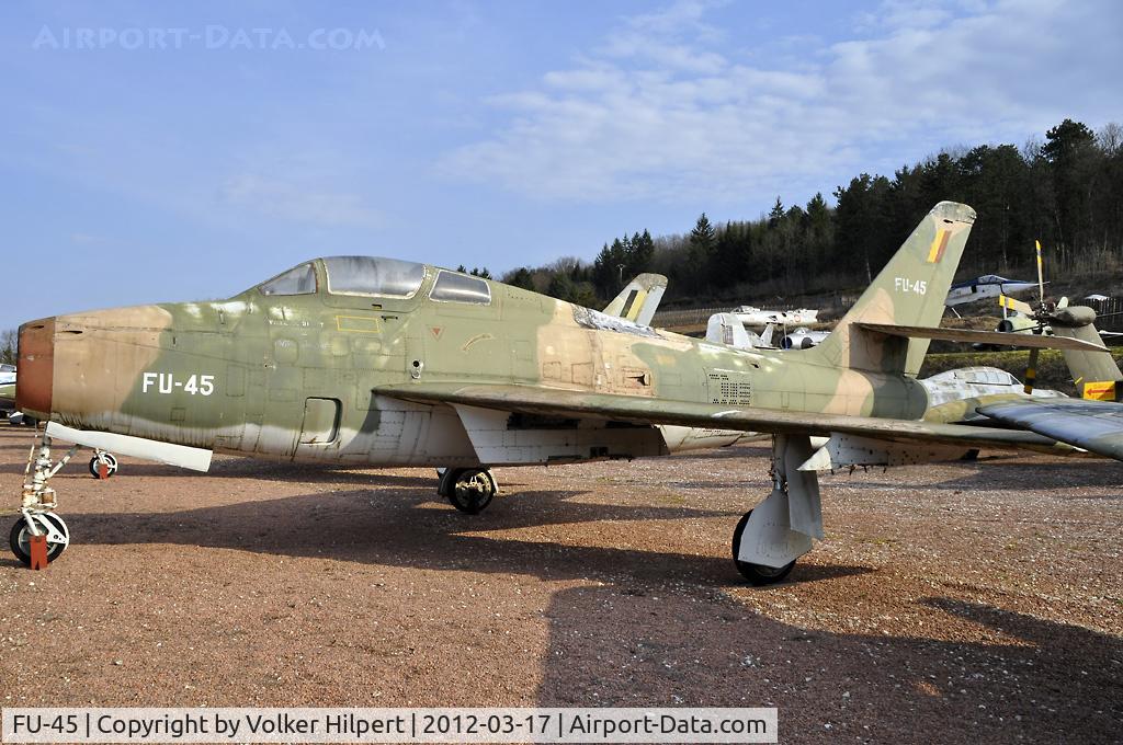 FU-45, Republic F-84F Thunderstreak C/N Not found (FU-45/52-7210), at Savigny-les-Beaune