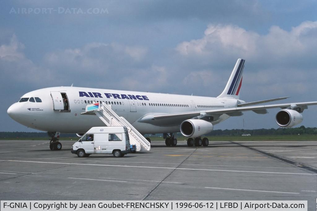 F-GNIA, 1993 Airbus A340-211 C/N 010, Plane destroyed 1994-01-20 (Aircraft destroyed by fire during push back on ground)