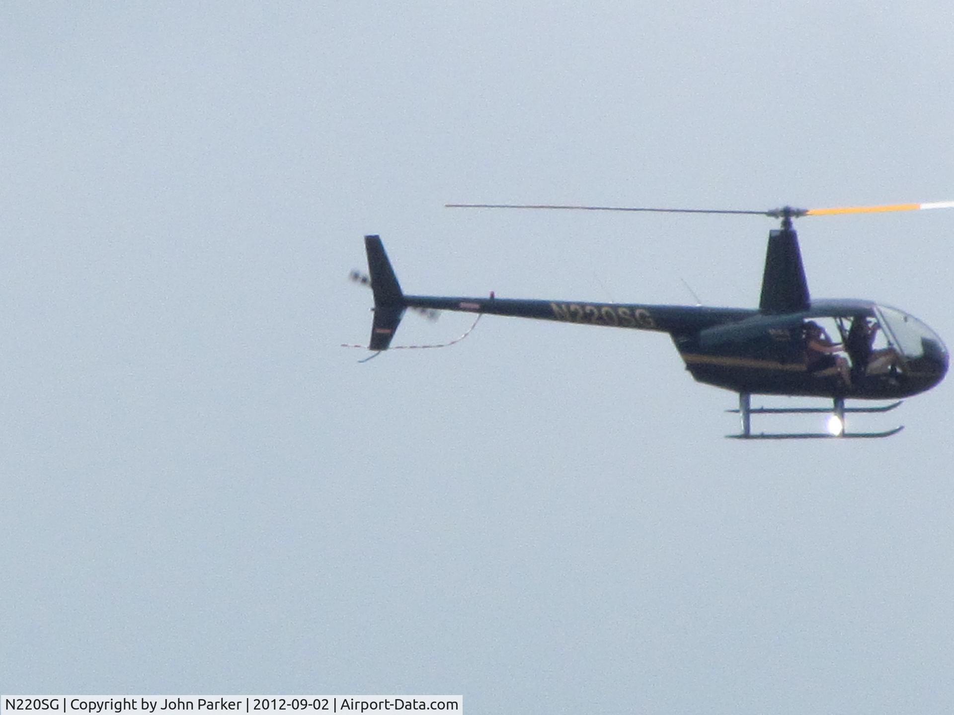 N220SG, 2004 Robinson R44 II C/N 10220, Flying above Atlanta Motor Speedway