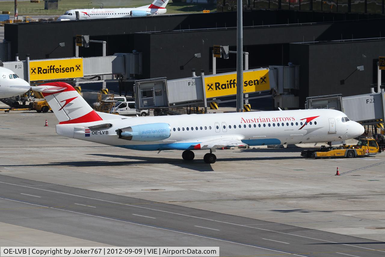 OE-LVB, 1994 Fokker 100 (F-28-0100) C/N 11502, Austrian arrows