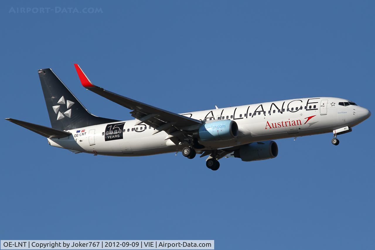 OE-LNT, 2006 Boeing 737-8Z9 C/N 33834, Austrian Airlines
