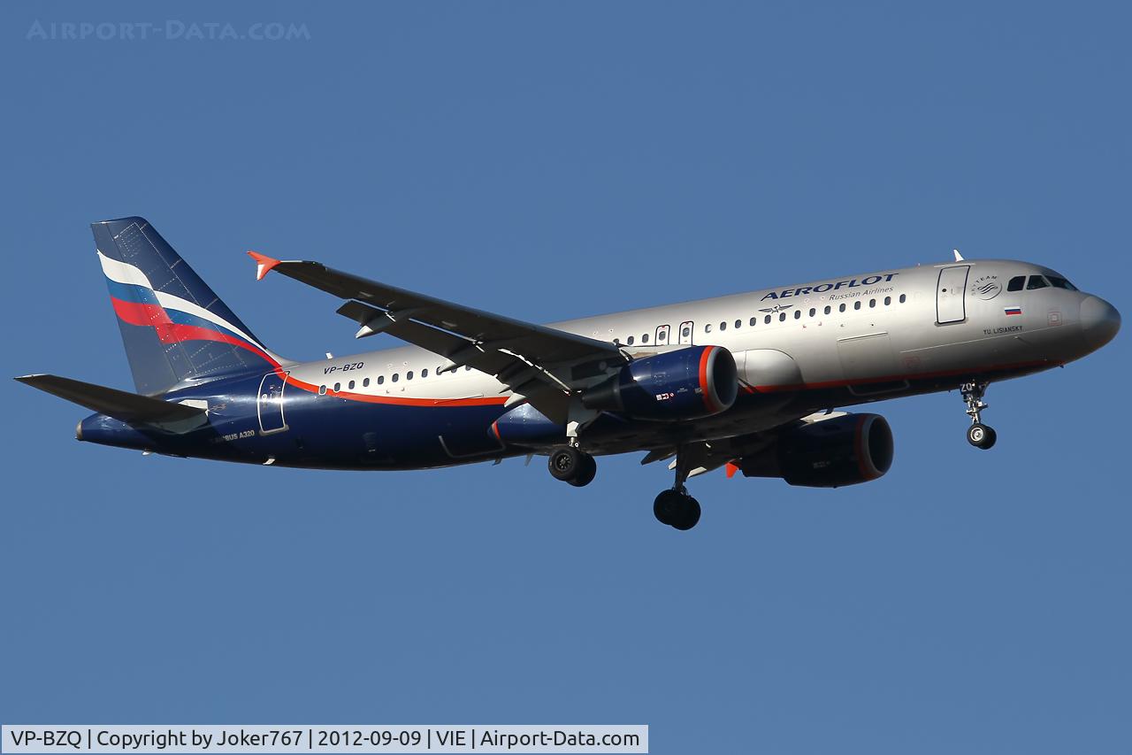 VP-BZQ, 2008 Airbus A320-214 C/N 3627, Aeroflot