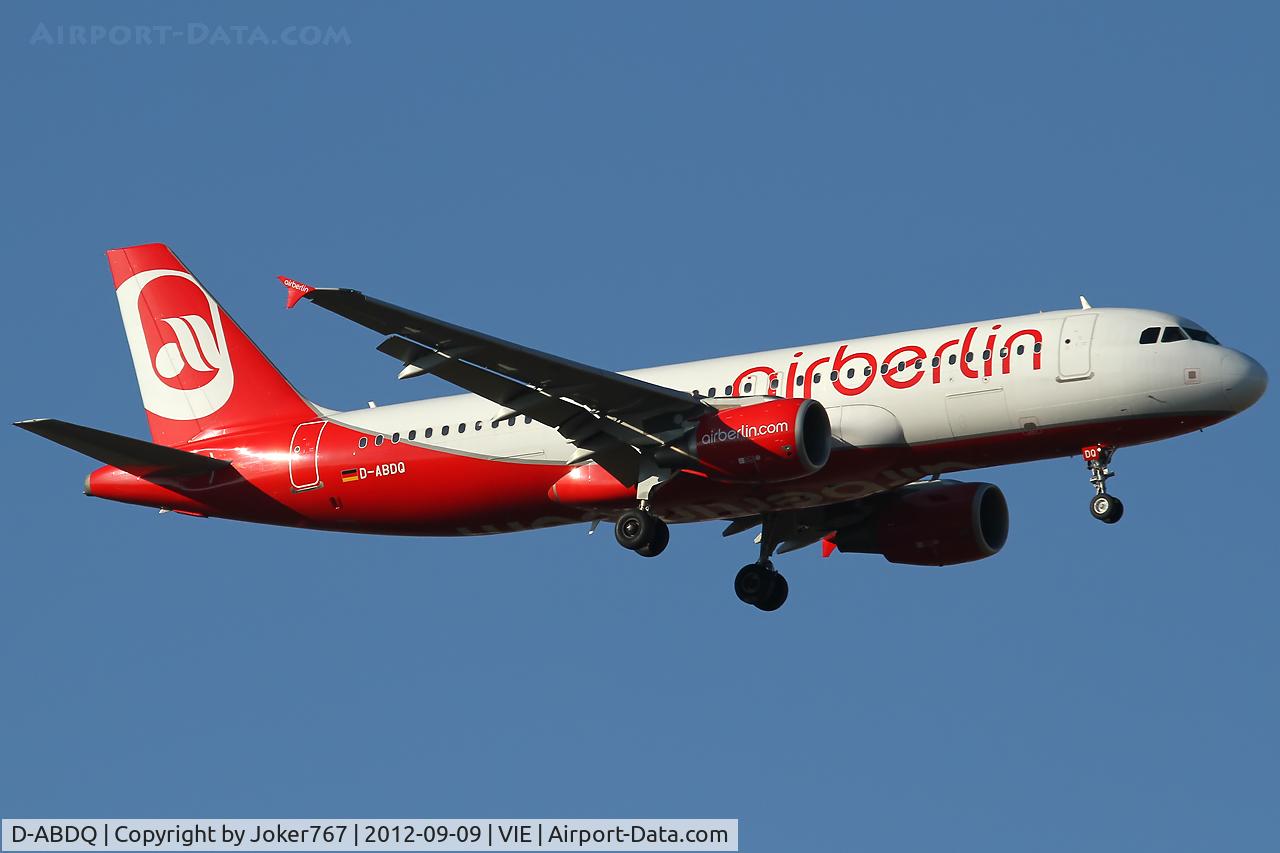 D-ABDQ, 2007 Airbus A320-214 C/N 3121, Air Berlin