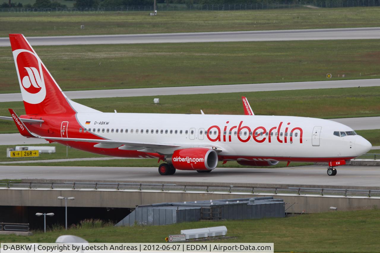 D-ABKW, 2011 Boeing 737-86J C/N 36884, Air Berlin