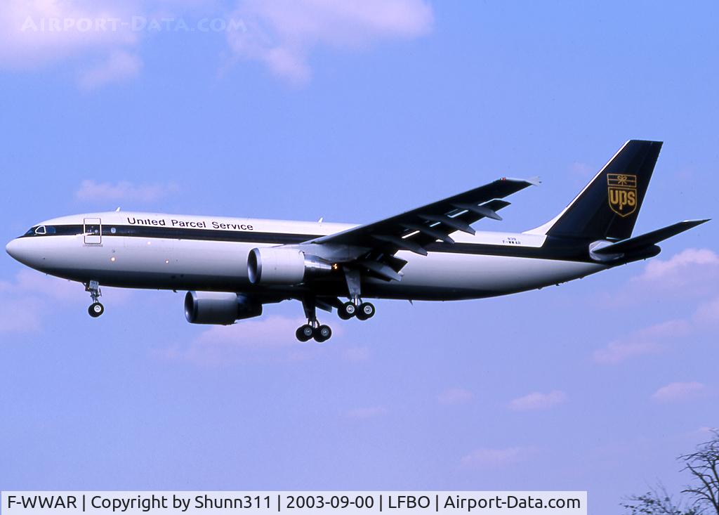 F-WWAR, 2003 Airbus A300F4-622R C/N 839, C/n 0839 - To be N153UP