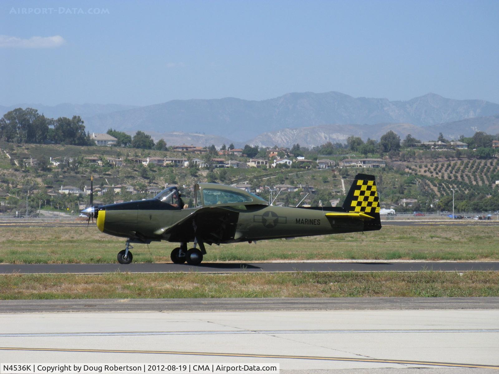 N4536K, 1948 Ryan Navion C/N NAV-4-1536, 1948 Ryan NAVION, Continental IO-520 285 Hp upgrade per STC, taxi to 26