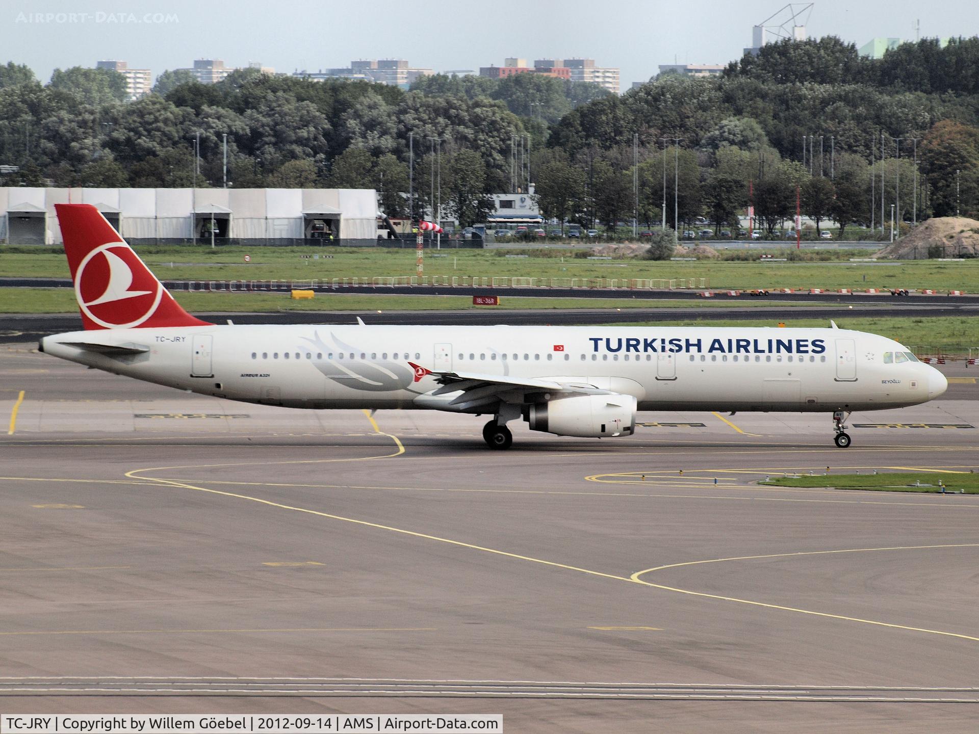 TC-JRY, 2012 Airbus A321-231 C/N 5083, Taxi to runway 24 of Schiphol Airport