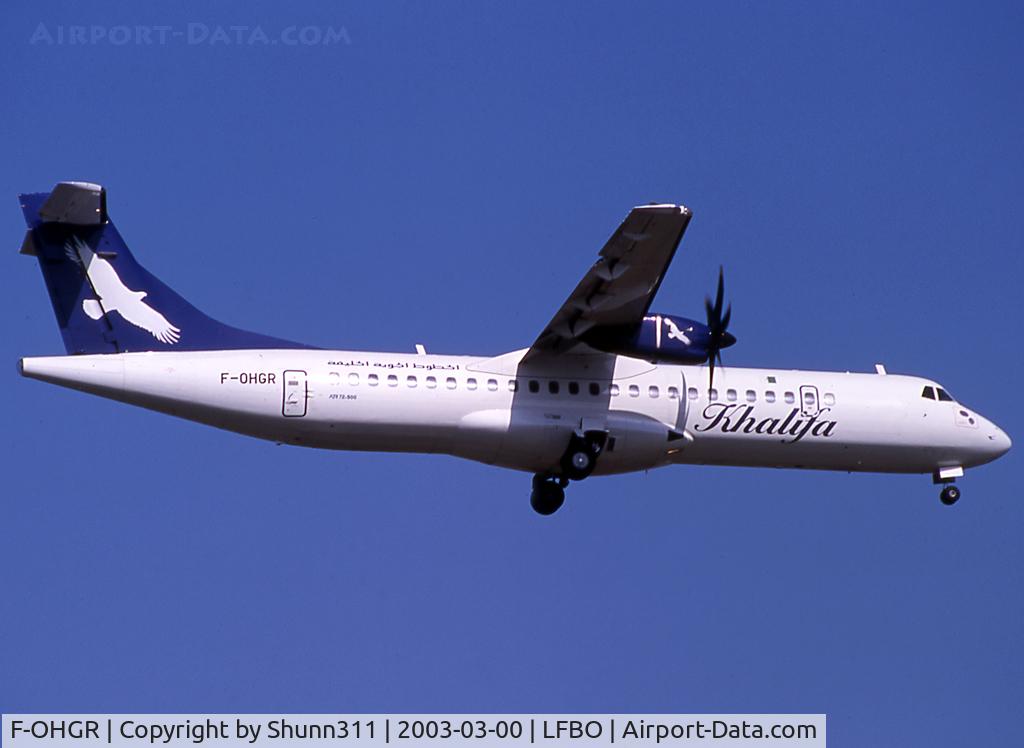 F-OHGR, 2002 ATR 72-212A C/N 684, Landing rwy 14R