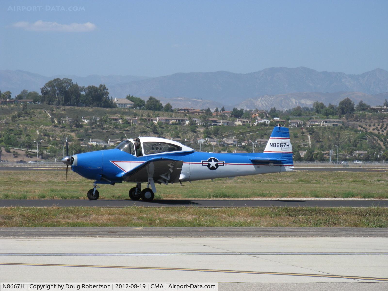 N8667H, 1947 North American Navion C/N NAV-4-667, 1947 North American NAVION, Continental IO-520 285 Hp upgrade, taxi to 26