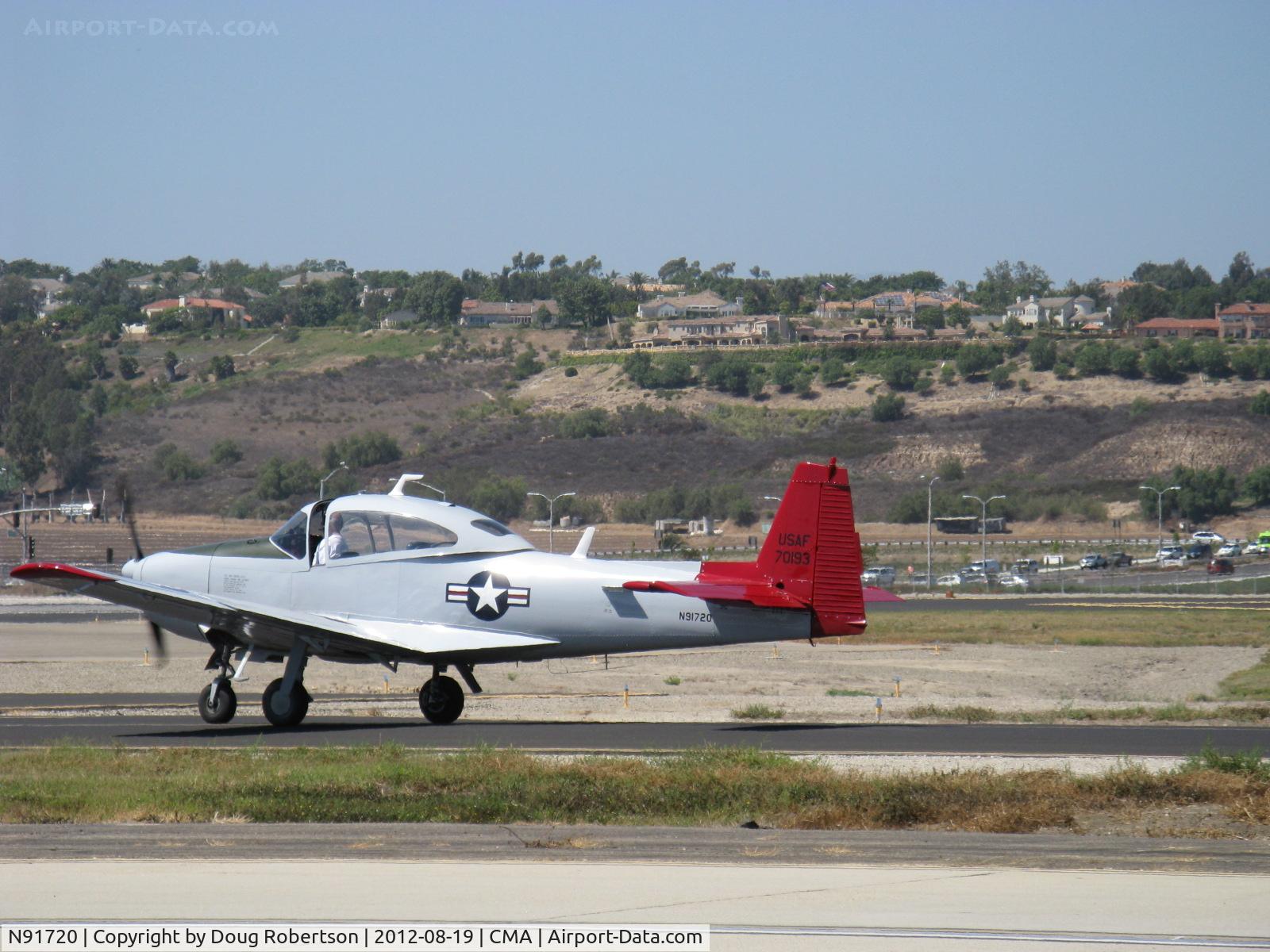 N91720, 1947 North American Navion (NA-145) C/N NAV-4-193, 1947 North American NAVION as L-17-A, Continental E-185, many mods, taxi to 26