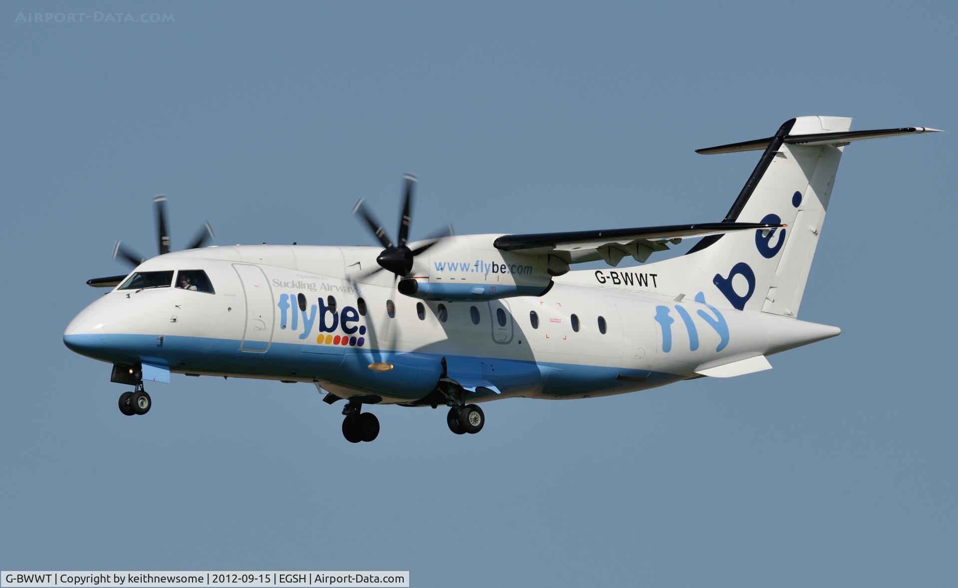 G-BWWT, 1995 Dornier 328-100 C/N 3022, Our based Dornier 328 looking good in the sun !