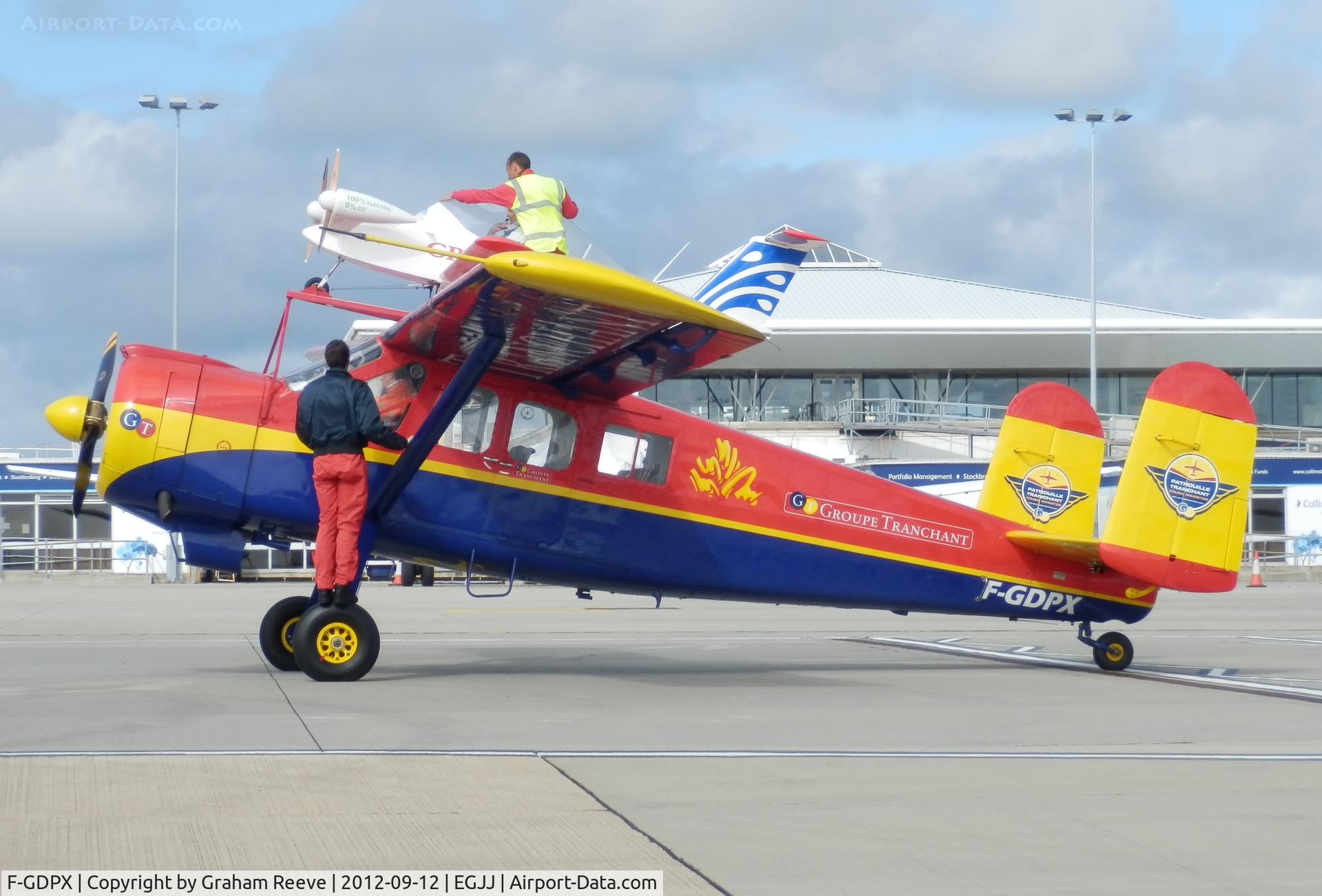 F-GDPX, Max Holste MH-1521M Broussard C/N 170, On the flight line.