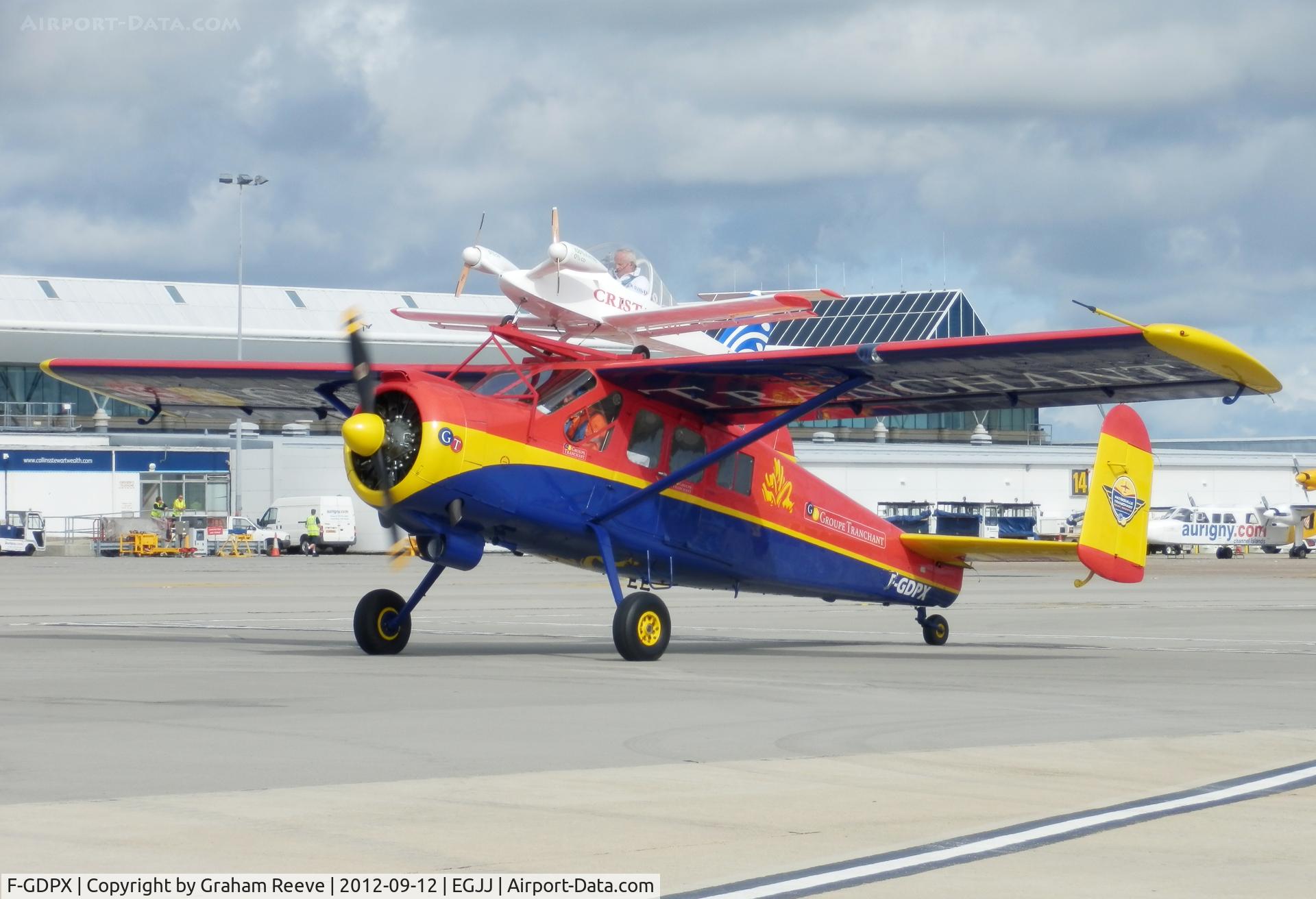 F-GDPX, Max Holste MH-1521M Broussard C/N 170, About to depart.